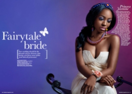 Black Hair Magazine, April/May 2014 issue - Fairytale Bride Editorial - in Jolita Jewels