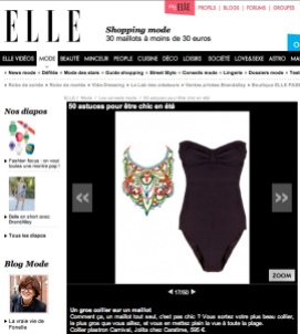 Colourful statement necklace - Carnival by Jolita Jewellery as featured in Elle.fr