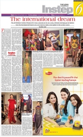 Fashion Parade event for Save The Children Charity, featured in Instep. Jolita Jewellery pieces showcased with Nomi Ansari designs on the catwalk.