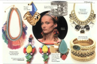 Colourful EL CARMEN clip-ons as featured in Irish IN magazine