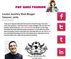 Pop Goes Fashion - Jolita Jewellery feature
