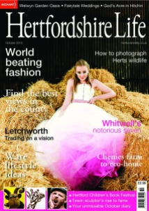 Hertfordshire Life Magazine Front Cover, October 2013
