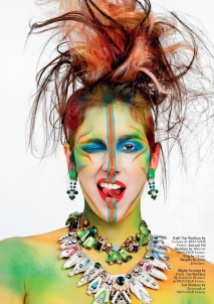 Issue #24 of HUF Magazine - Rainbow of Chaos Editorial - Jolita Jewellery feature: Dubai earrings