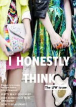 I Honestly Think magazine - London Fashion Week issue September 2014 Cover