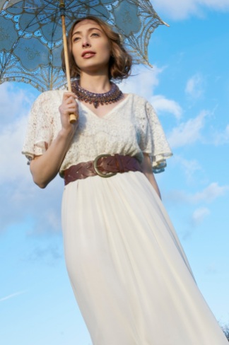 Bridal Boho Editorial for Want That Wedding: in Jolita Jewellery's Vancouver braided silk necklace
