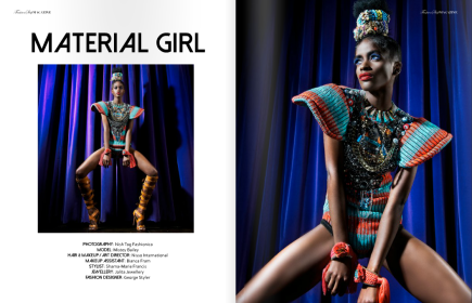 Material Girl editorial in Jolita Jewellery, published in Fashion Shift SS15 magazine