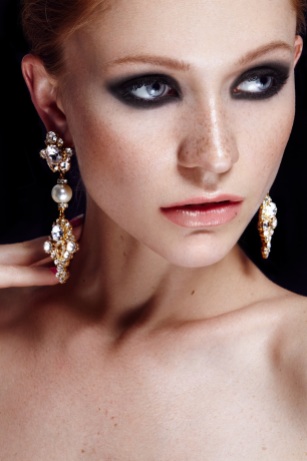 Versailles crystal statement earrings by Jolita Jewellery