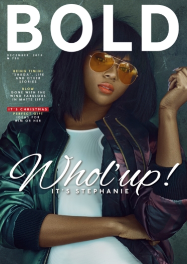 Bold Africa magazine cover, with the Blow editorial inside, featuring statement earrings by Jolita Jewellery